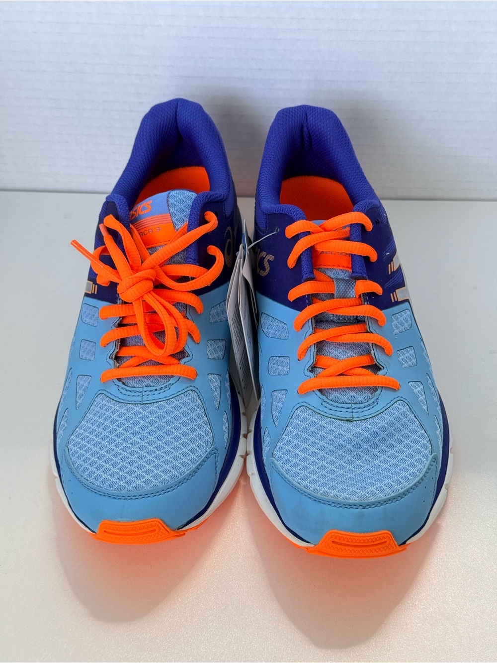 ASICS GEL-Zaraca 3 Running Shoes Women’s Size 7.5 Blue Orange Sneakers NWT